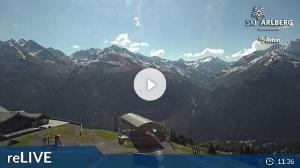 WebCam showing current Snow conditions in St. Anton am Arlberg, ©wtvthmb.feratel.com