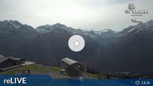 WebCam showing current Snow conditions in St. Anton am Arlberg, ©wtvthmb.feratel.com