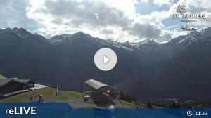 WebCam showing current Snow conditions in St. Anton am Arlberg, ©wtvthmb.feratel.com