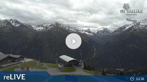 WebCam showing current Snow conditions in St. Anton am Arlberg, ©wtvthmb.feratel.com