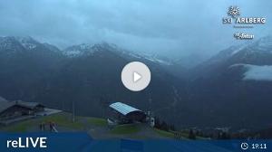 WebCam showing current Snow conditions in St. Anton am Arlberg, ©wtvthmb.feratel.com