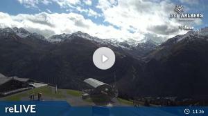 WebCam showing current Snow conditions in St. Anton am Arlberg, ©wtvthmb.feratel.com