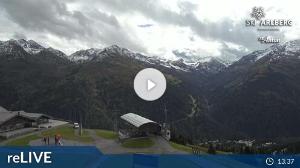 WebCam showing current Snow conditions in St. Anton am Arlberg, ©wtvthmb.feratel.com