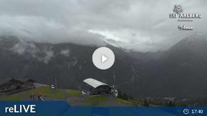 WebCam showing current Snow conditions in St. Anton am Arlberg, ©wtvthmb.feratel.com