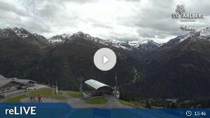 WebCam showing current Snow conditions in St. Anton am Arlberg, ©wtvthmb.feratel.com