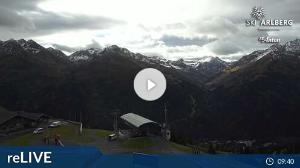 WebCam showing current Snow conditions in St. Anton am Arlberg, ©wtvthmb.feratel.com