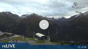 WebCam showing current Snow conditions in St. Anton am Arlberg, ©wtvthmb.feratel.com