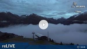 WebCam showing current Snow conditions in St. Anton am Arlberg, ©wtvthmb.feratel.com