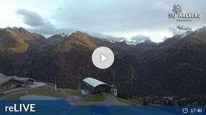 WebCam showing current Snow conditions in St. Anton am Arlberg, ©wtvthmb.feratel.com