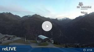 WebCam showing current Snow conditions in St. Anton am Arlberg, ©wtvthmb.feratel.com