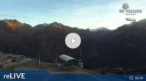 WebCam showing current Snow conditions in St. Anton am Arlberg, ©wtvthmb.feratel.com