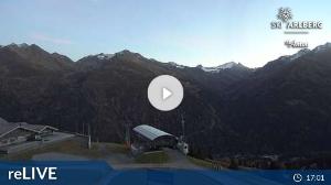 WebCam showing current Snow conditions in St. Anton am Arlberg, ©wtvthmb.feratel.com