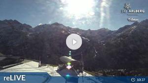 WebCam showing current Snow conditions in St. Anton am Arlberg, ©wtvthmb.feratel.com