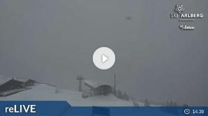 WebCam showing current Snow conditions in St. Anton am Arlberg, ©wtvthmb.feratel.com