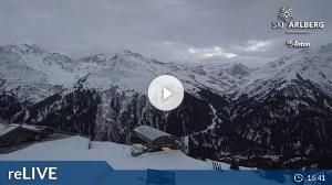 WebCam showing current Snow conditions in St. Anton am Arlberg, ©wtvthmb.feratel.com