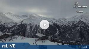 WebCam showing current Snow conditions in St. Anton am Arlberg, ©wtvthmb.feratel.com