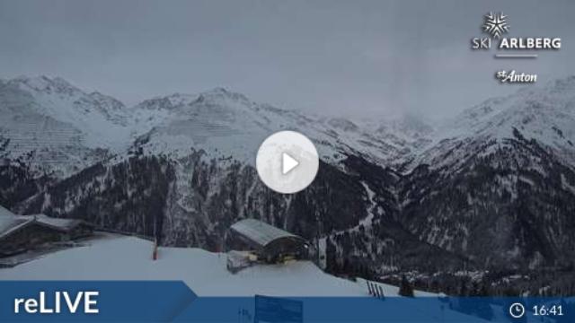 WebCam showing current Snow conditions in St. Anton am Arlberg