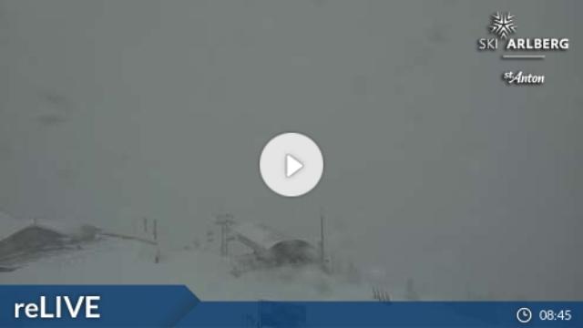 WebCam showing current Snow conditions in St. Anton am Arlberg