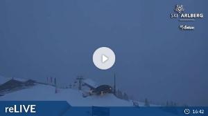 WebCam showing current Snow conditions in St. Anton am Arlberg, ©wtvthmb.feratel.com