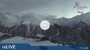 WebCam showing current Snow conditions in St. Anton am Arlberg, ©wtvthmb.feratel.com