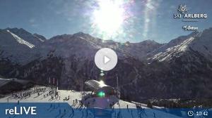 WebCam showing current Snow conditions in St. Anton am Arlberg, ©wtvthmb.feratel.com