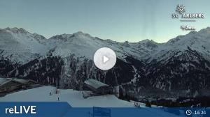 WebCam showing current Snow conditions in St. Anton am Arlberg, ©wtvthmb.feratel.com