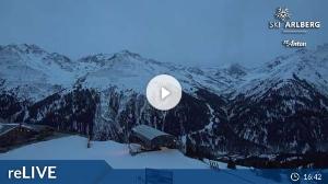 WebCam showing current Snow conditions in St. Anton am Arlberg, ©wtvthmb.feratel.com