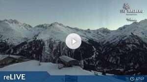 WebCam showing current Snow conditions in St. Anton am Arlberg, ©wtvthmb.feratel.com