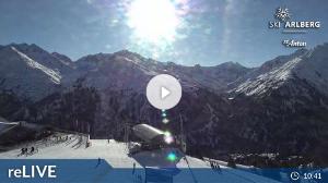 WebCam showing current Snow conditions in St. Anton am Arlberg, ©wtvthmb.feratel.com