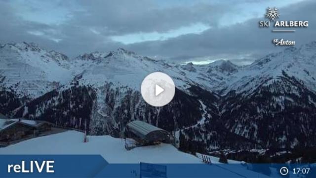 WebCam showing current Snow conditions in St. Anton am Arlberg