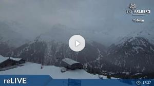 WebCam showing current Snow conditions in St. Anton am Arlberg, ©wtvthmb.feratel.com