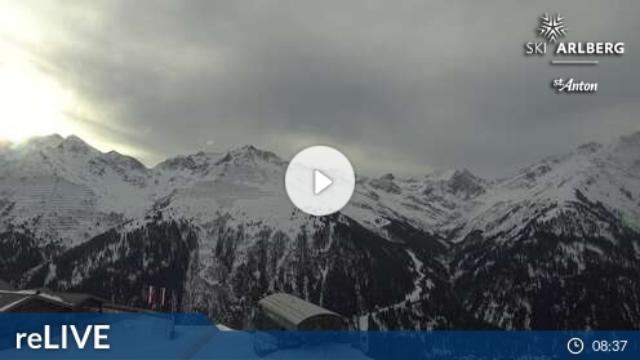 WebCam showing current Snow conditions in St. Anton am Arlberg