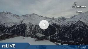 WebCam showing current Snow conditions in St. Anton am Arlberg, ©wtvthmb.feratel.com