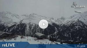 WebCam showing current Snow conditions in St. Anton am Arlberg, ©wtvthmb.feratel.com