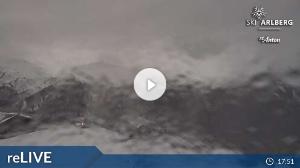 WebCam showing current Snow conditions in St. Anton am Arlberg, ©wtvthmb.feratel.com