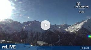 WebCam showing current Snow conditions in St. Anton am Arlberg, ©wtvthmb.feratel.com