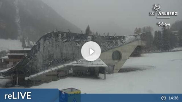 WebCam showing current Snow conditions in St. Anton am Arlberg