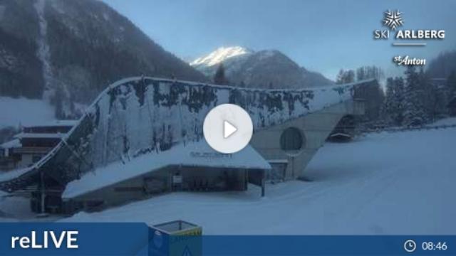 WebCam showing current Snow conditions in St. Anton am Arlberg