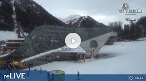 WebCam showing current Snow conditions in St. Anton am Arlberg, ©wtvthmb.feratel.com