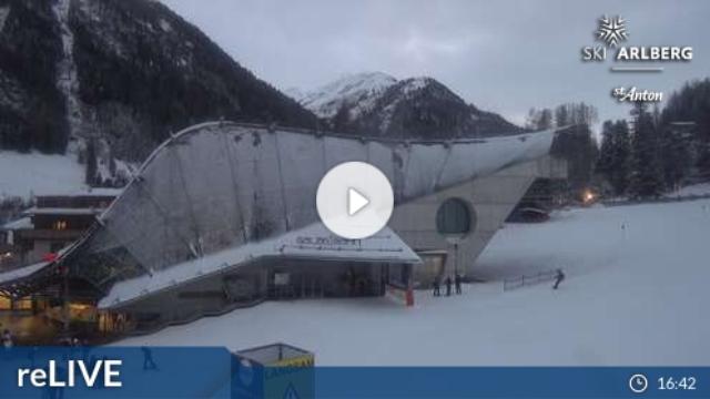 WebCam showing current Snow conditions in St. Anton am Arlberg