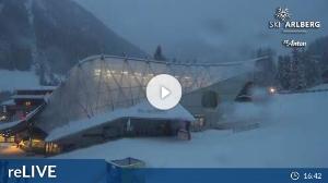 WebCam showing current Snow conditions in St. Anton am Arlberg, ©wtvthmb.feratel.com