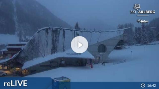 WebCam showing current Snow conditions in St. Anton am Arlberg