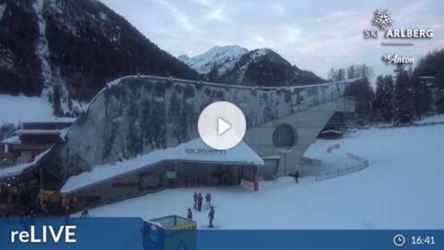 WebCam showing current Snow conditions in St. Anton am Arlberg