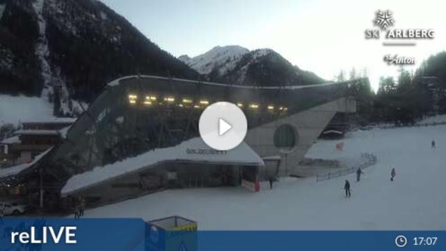 WebCam showing current Snow conditions in St. Anton am Arlberg