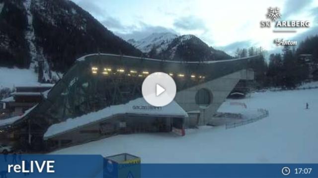 WebCam showing current Snow conditions in St. Anton am Arlberg