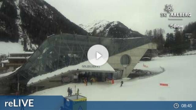 WebCam showing current Snow conditions in St. Anton am Arlberg