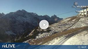 WebCam showing current Snow conditions in St. Anton am Arlberg, ©wtvthmb.feratel.com