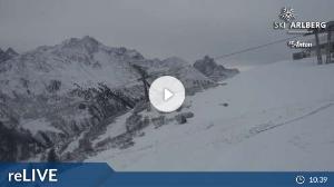 WebCam showing current Snow conditions in St. Anton am Arlberg, ©wtvthmb.feratel.com