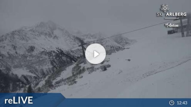 WebCam showing current Snow conditions in St. Anton am Arlberg