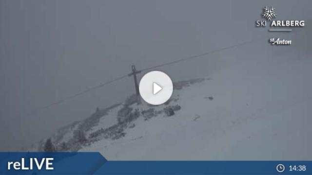 WebCam showing current Snow conditions in St. Anton am Arlberg